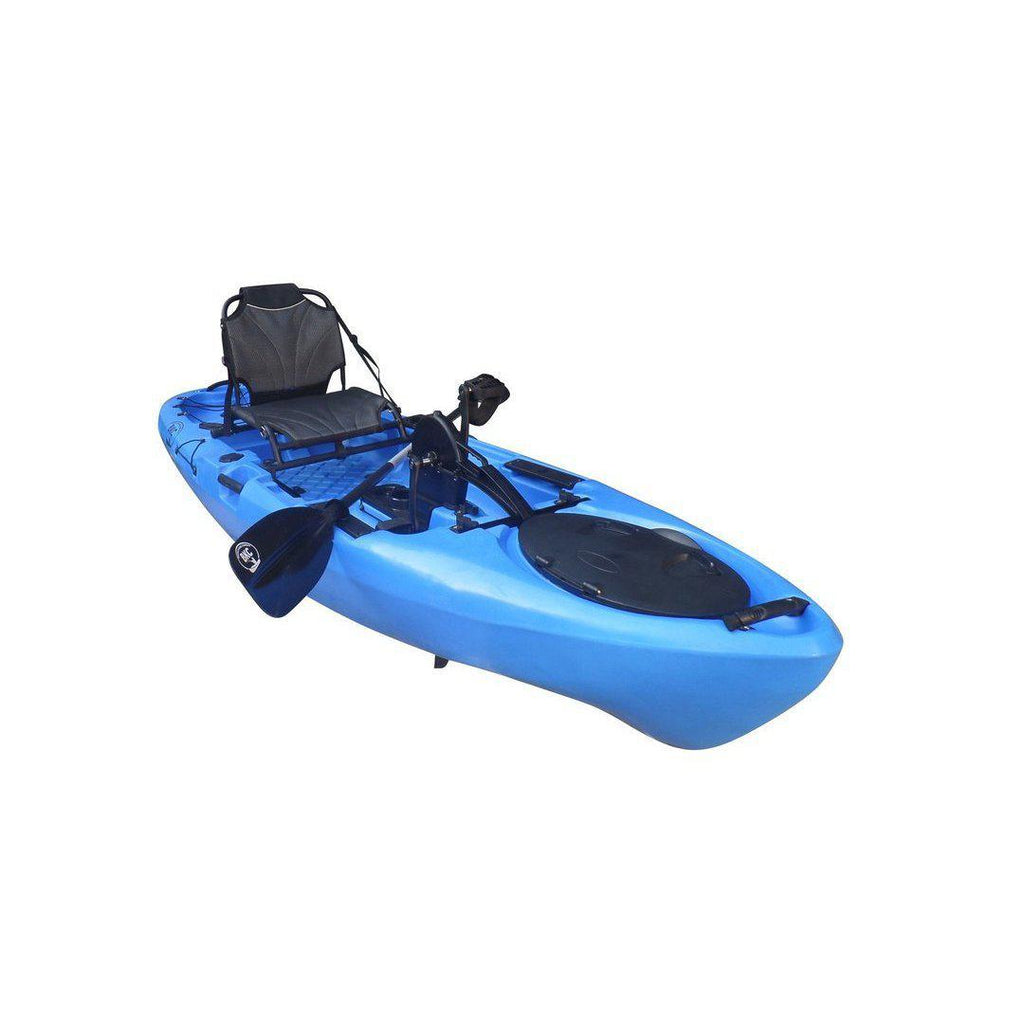 BKC PK12 12' Single Propeller Pedal Drive Fishing Kayak W
