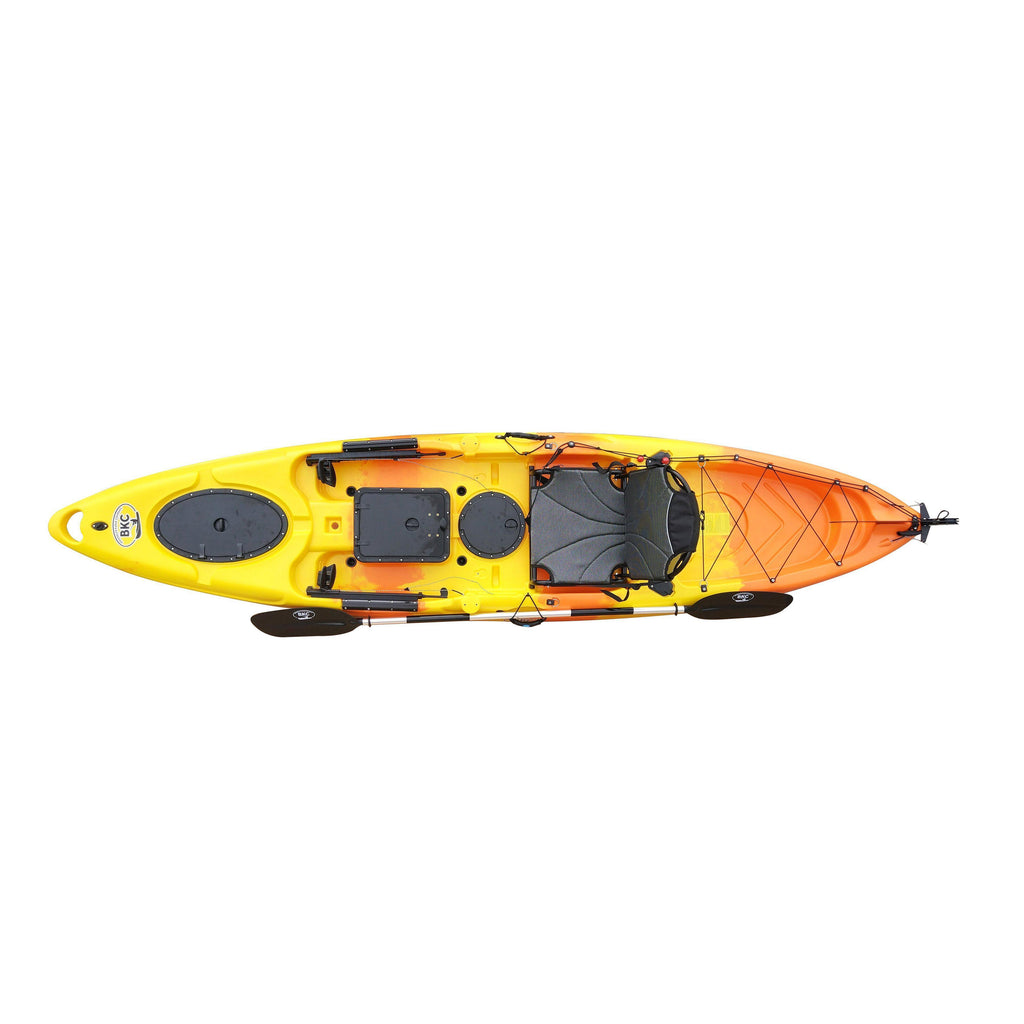 BKC FK184 9' Single Sit On Top Fishing Kayak W/ Seat and Paddle Included  Solo Sit-On-Top Angler Kayak