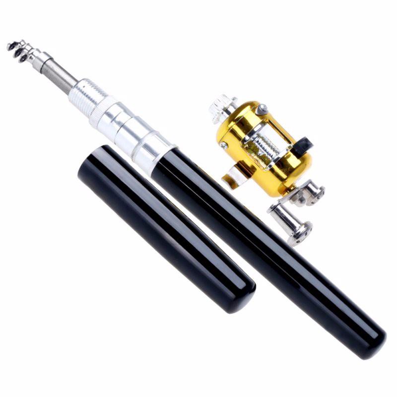 DAZZLEEX Fishing Rod,Telescopic Portable Pocket Pen Fishing Pole