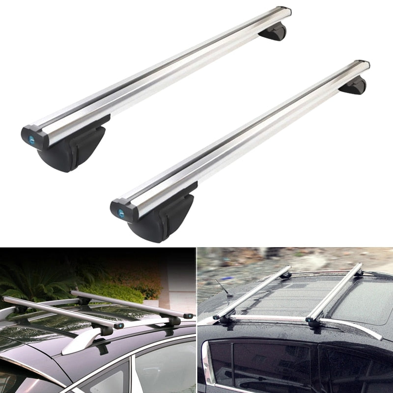 Universal 48 Aluminum Car Roof Rack Cross Bar Luggage Carrier for Sedan 4  Door